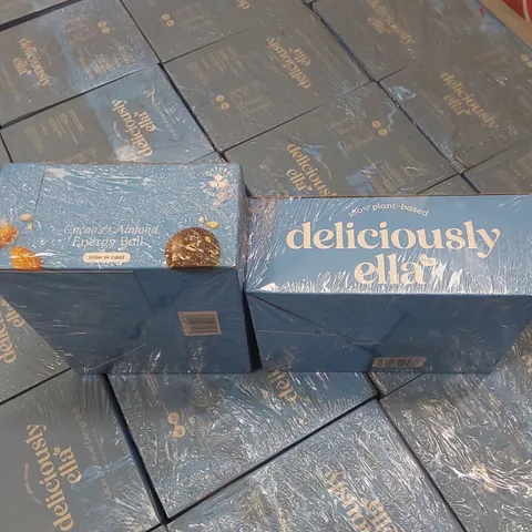 PALLET TO CONTAIN APPROX 105 BOXES OF DELICIOUSLY ELLA CACAO & ALMOND ENERGY BALLS - 12 X 40g PER BOX // BEST BEFORE: 13/02/25