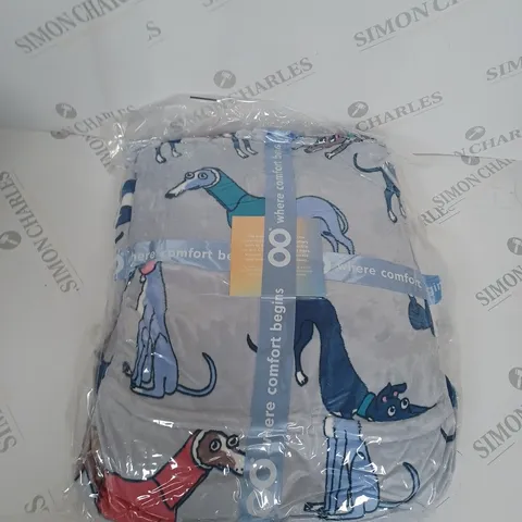 OODIE OVERSIZED WEARABLE BLANKET - SIZE NOT SPECIFIED -DOG PATTERN