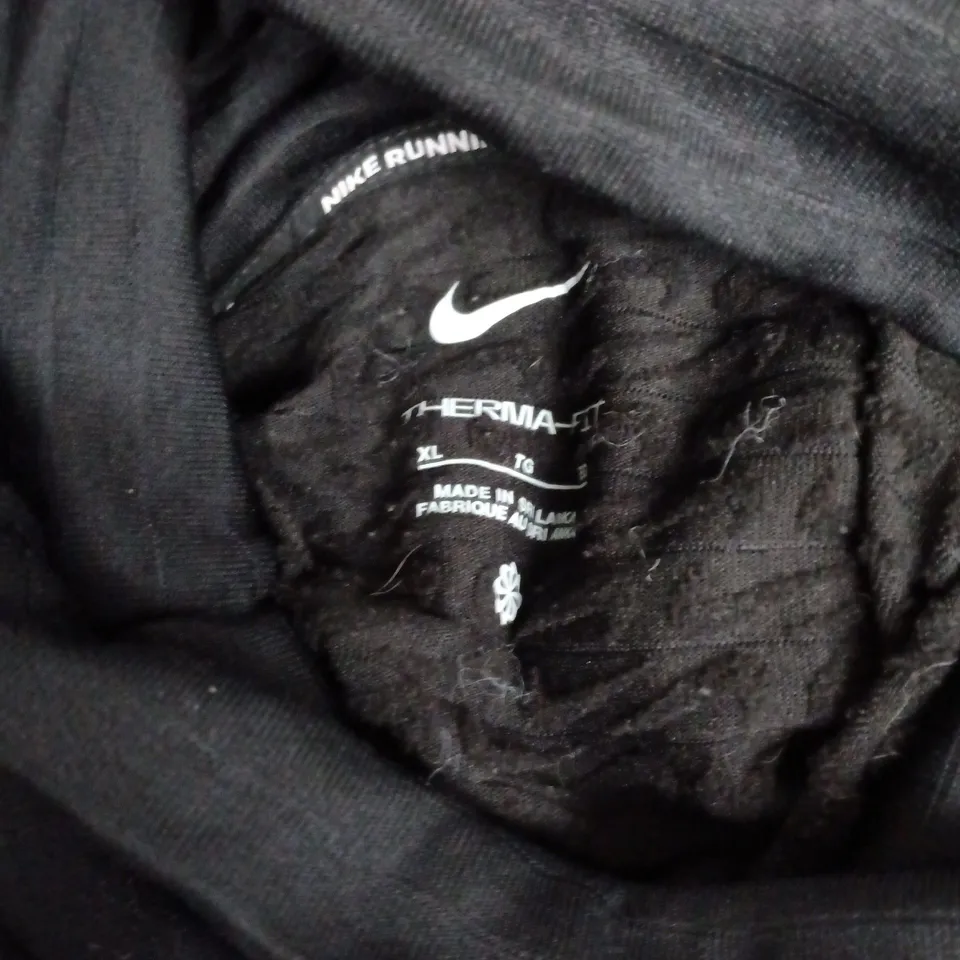 NIKE THERMA-FIT RUNNING TOP – BLACK – XL