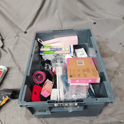 TOTE OF APPROXIMATELY 13 ASSORTED ITEMS TO INCLUDE:  GENERAL PURPOSE SILICONE 