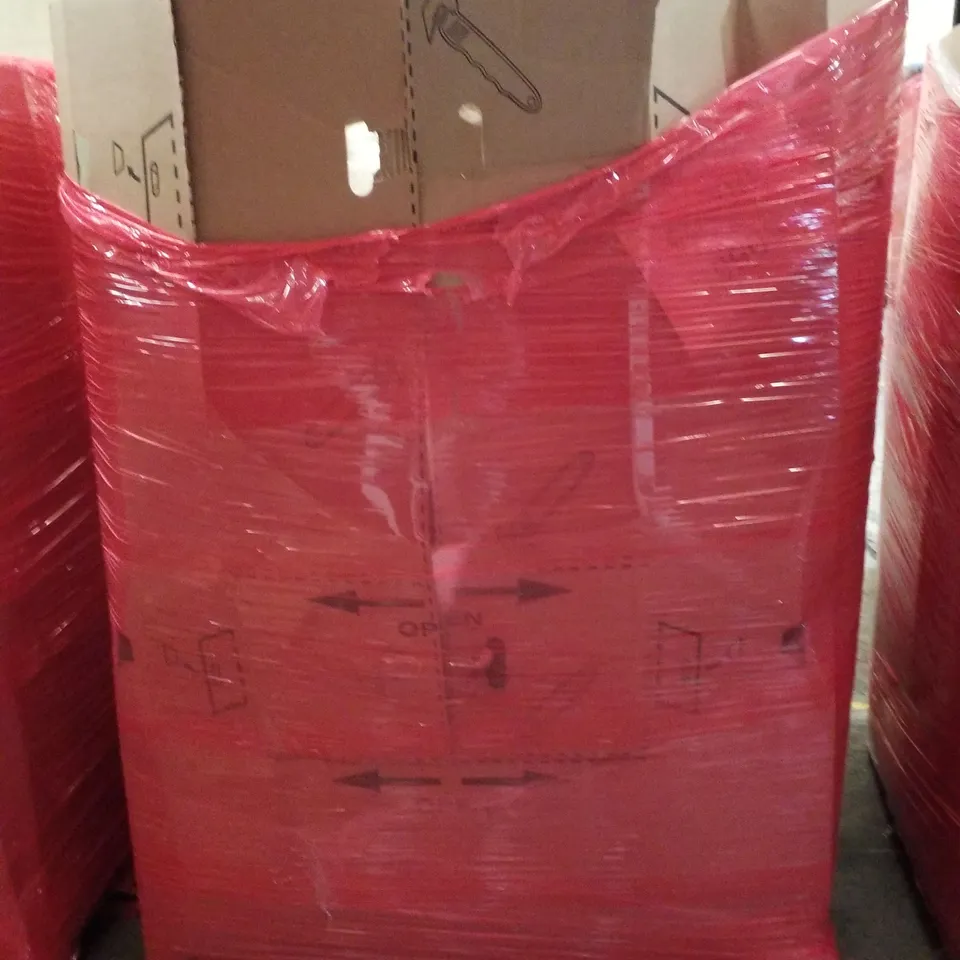 PALLET CONTAINING ASSORTED PRODUCTS INCLUDING BED ASSIST RAIL, VINYL RECORD FRAME, BARSTOOL, SHOE RACK & STUNT SCOOTER