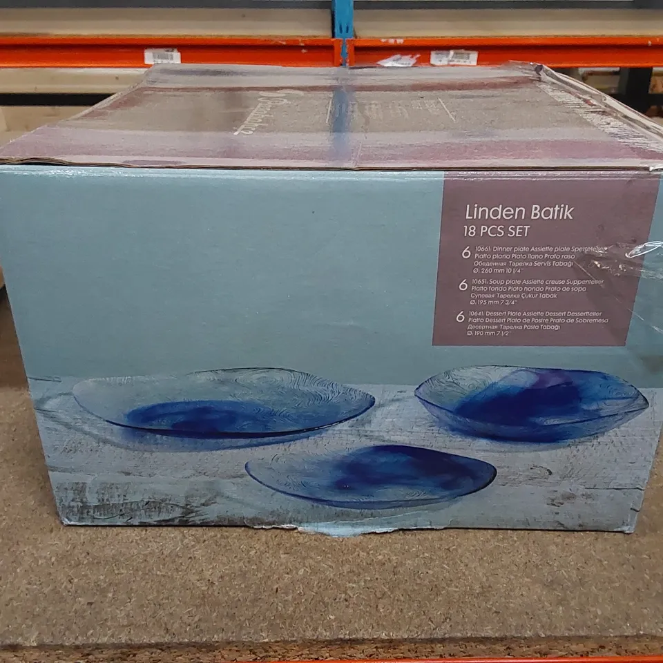 BOXED PASABAHCE GLASS DINNERWARE SET - 18pc