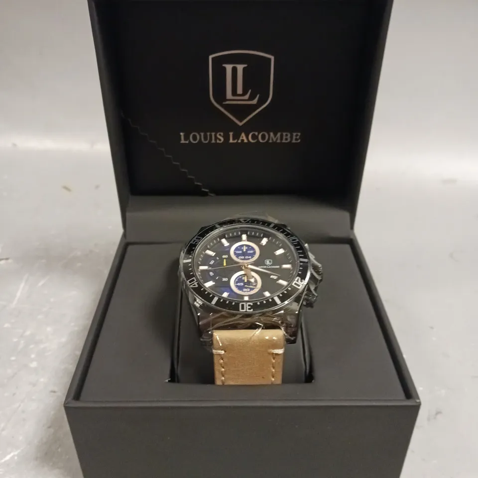 MENS LOUIS LACOMBE CHRONGRAPH WATCH – 3 SUB DIALS