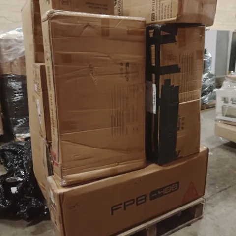 PALLET OF ASSORTED BOXED PRODUCTS AND ITEMS TO INCLUDE;DINING TABLE,CAT LITTER BOX,OFFICE CHAIRS,TRASH CAN