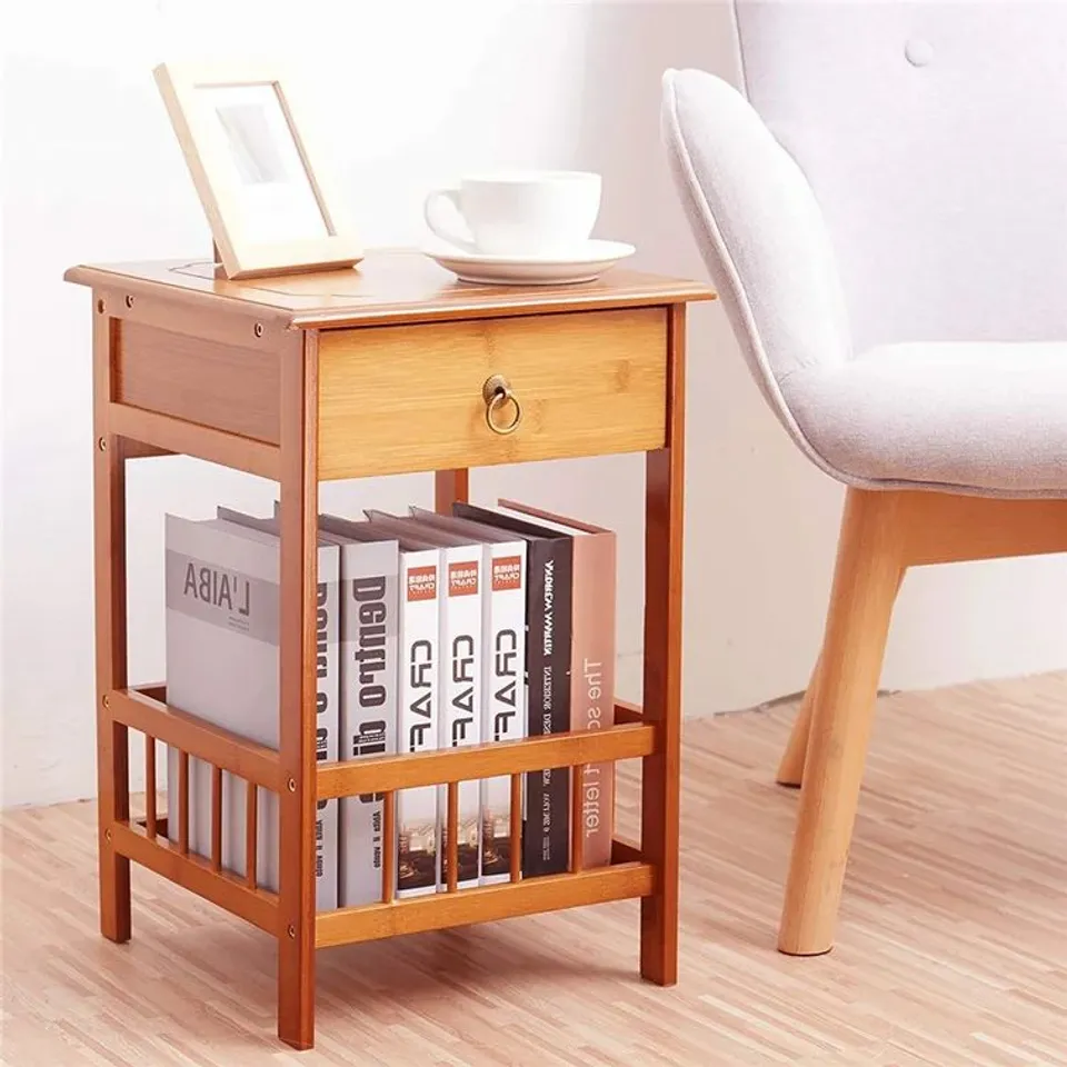 FIKE 1 DRAWER BEDSIDE TABLE 