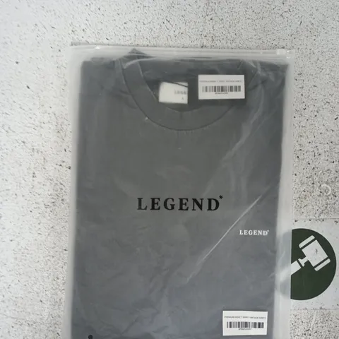 BAGGED LEGEND PREMIUM BASIC T-SHIRT IN VINTAGE GREY SIZE LARGE