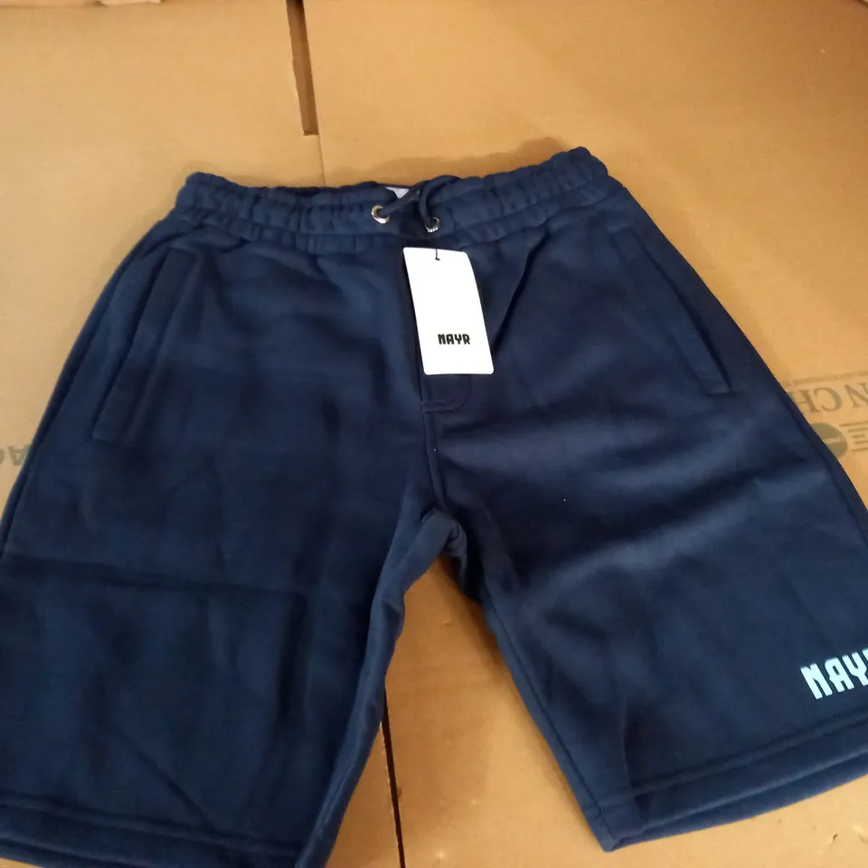 NAYR NAVY FLEECE SHORTS - S