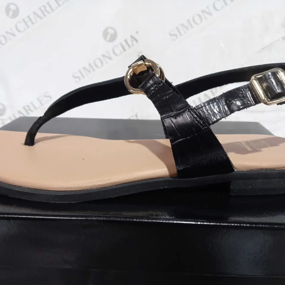 DUNE LONDON BLACK SANDAL SIZE 7