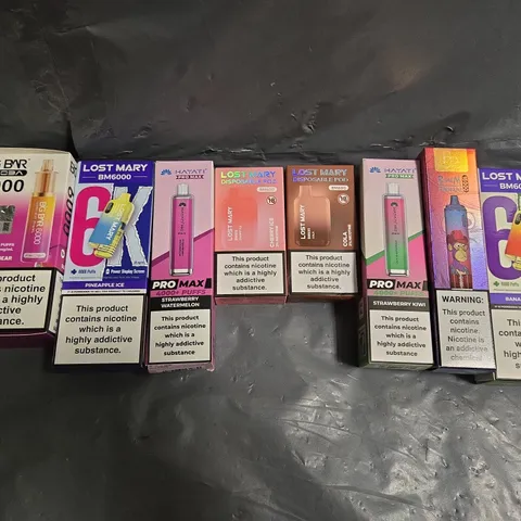 APPROXIMATELY 25 ASSORTED E-CIGARETTE & VAPING ITEMS IN VARIOUS BRANDS 