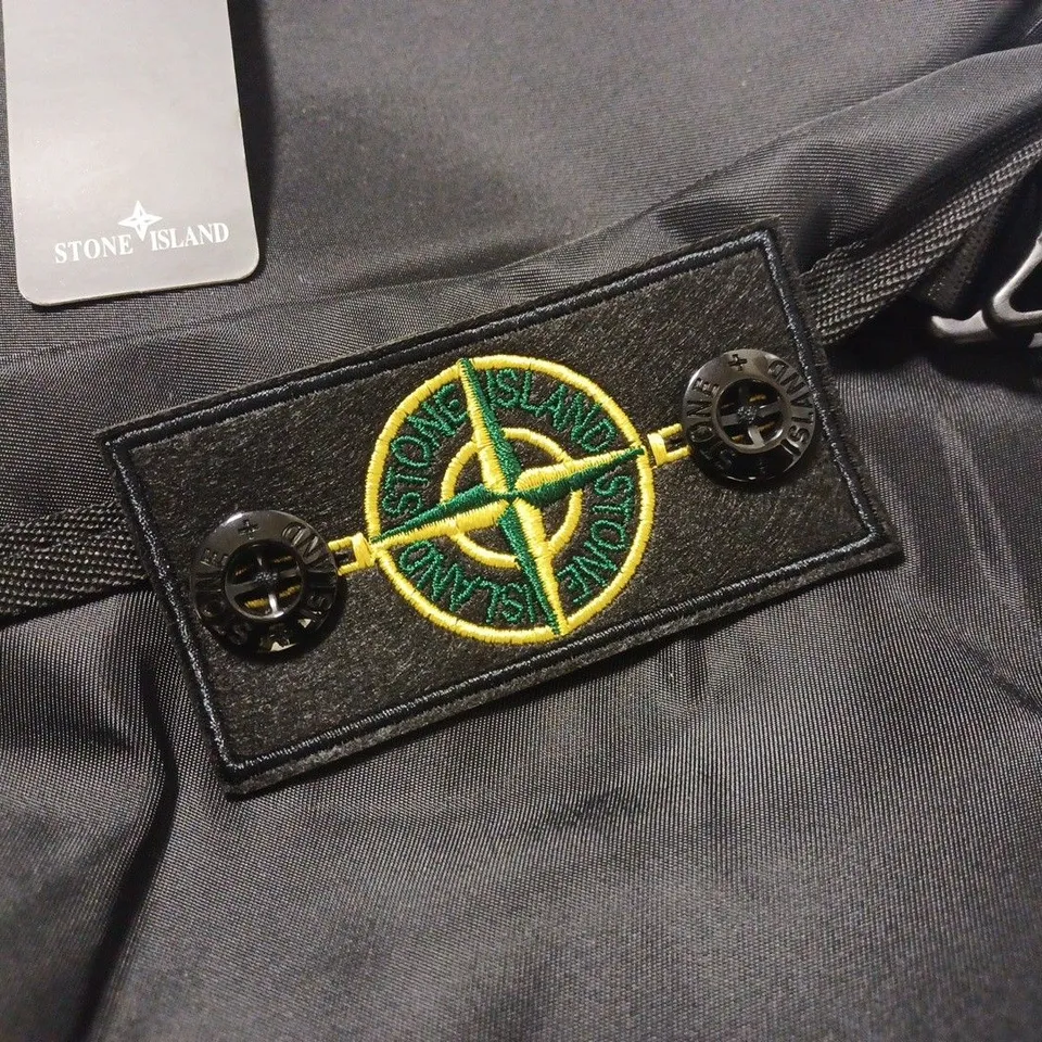 STONE ISLAND BLACK BACKPACK