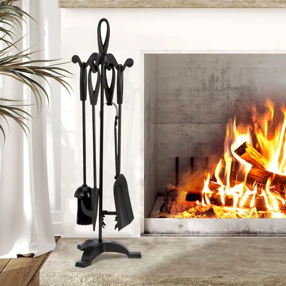 BOXED BOBER CAST IRON FIREPLACE TOOL SET (1 BOX)