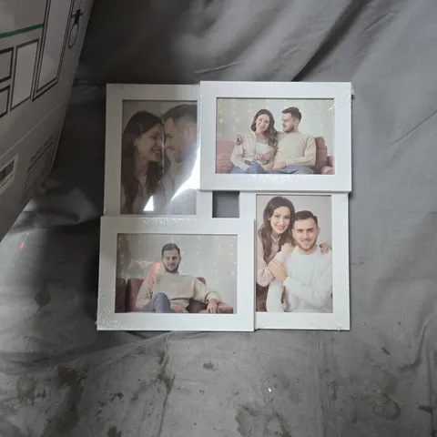 SONGMICS WHITE PHOTO FRAMES SET OF 4, 10 X 15 CM