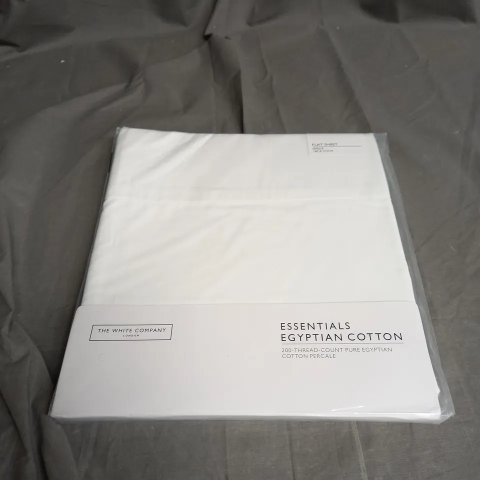 BAGGED THE WHITE COMPANY SINGLE FITTED SHEET 