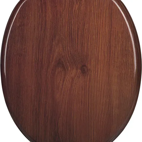 BOXED WOLTU SOFT CLOSE WC SEAT WITH STRONG HINGE IDEAL - DARK BEECH