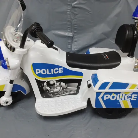 CHILDRENS POLICE RIDE ON MOTORCYCLE - COLLECTION ONLY 