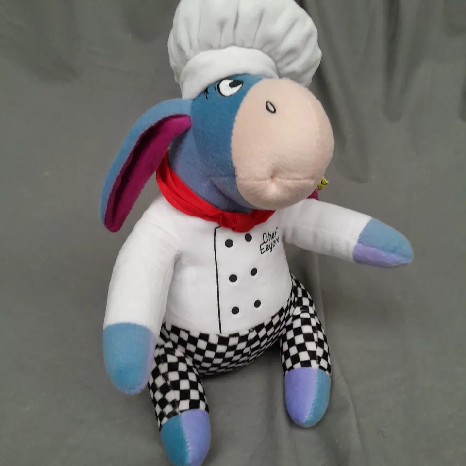 DISNEY WINNIE THE POOH CHEF EEYORE PLUSH TEDDY