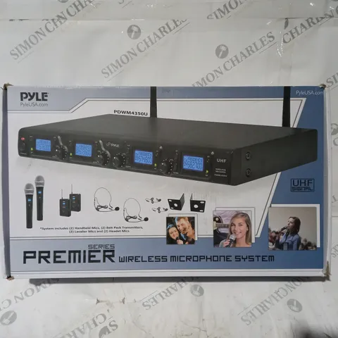 BOXED PYLE PREMIER WIRELESS MICROPHONE SYSTEM PDWM4350U