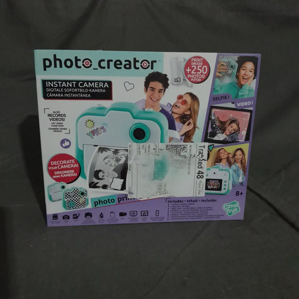 BOXED CANAL TOYS PHOTO CREATOR INSTANT CAMERA 