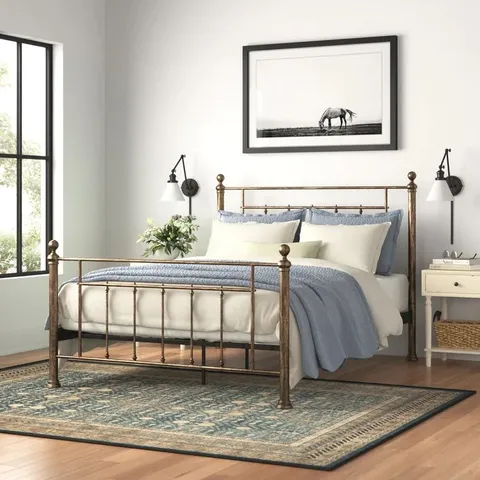 BOXED LAIDMAN KING BED FRAME (2 BOXES)