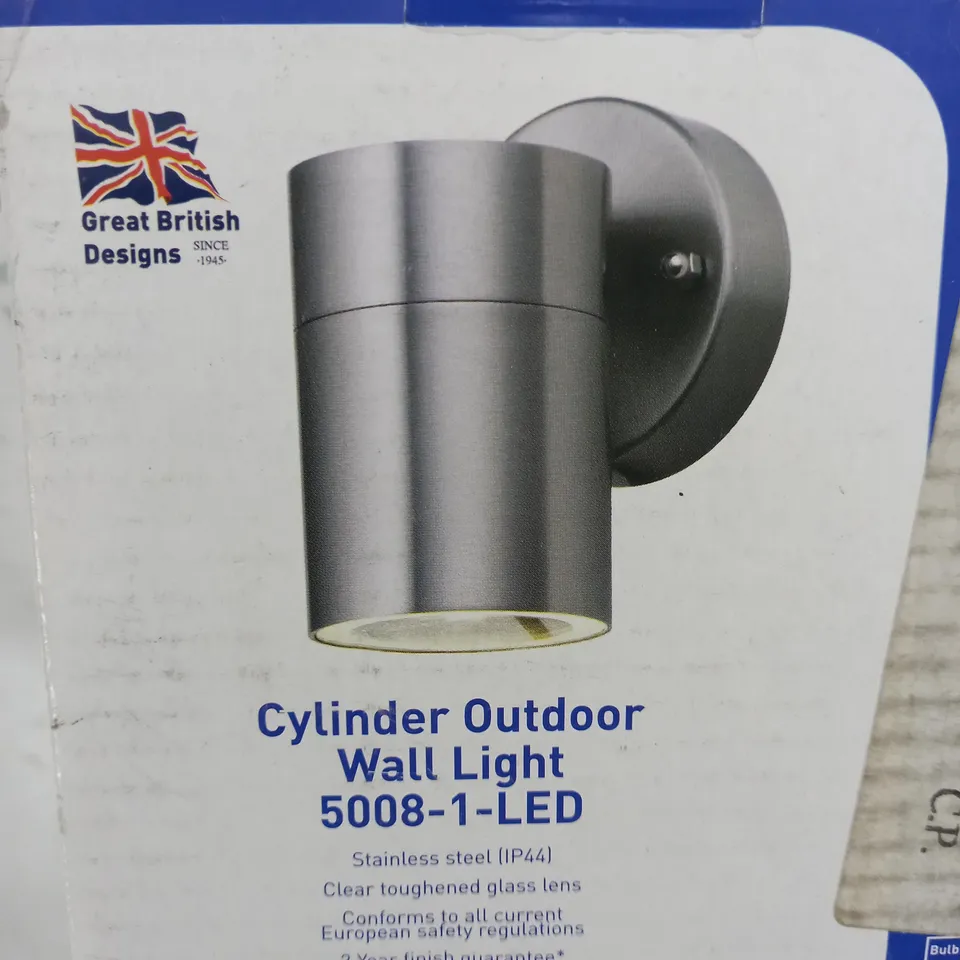 BOXED SEARCHLIGHT 5008-1-LED 1 LIGHT OUTDOOR SCONCE, STAINLESS STEEL