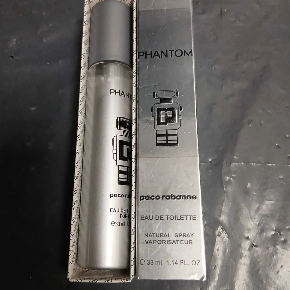 BOXED PHANTOM PACO RABANNE EAU DE TOILETTE 33ML
