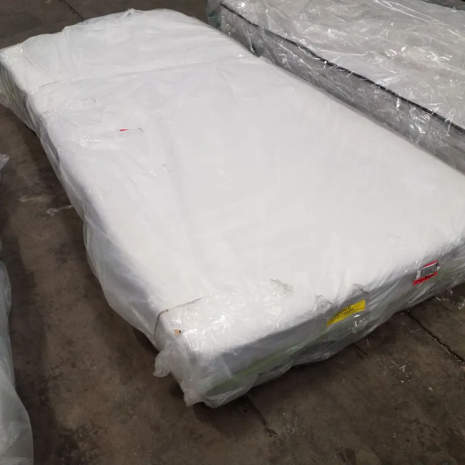 QUALITY BAGGED 3FT SINGLE HYBRID FIBRE FOAM OPEN COIL MATTRESS 
