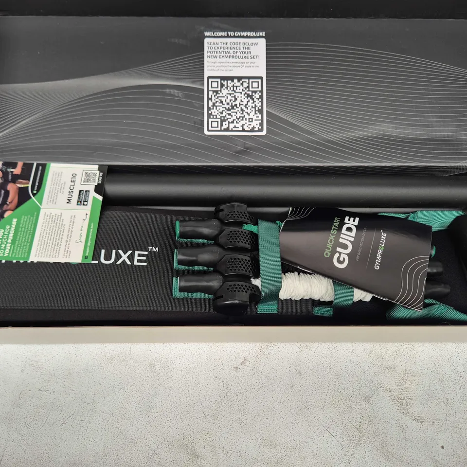 BOXED GYMPROLUXE BAND & BAR SET 2.0