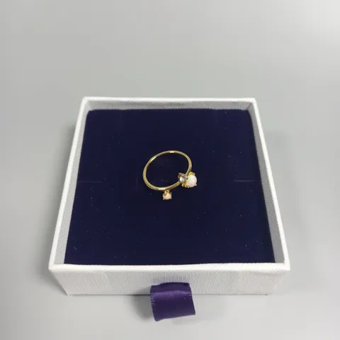 BOXED LUNA CHARLES ELODIE OPAL RING