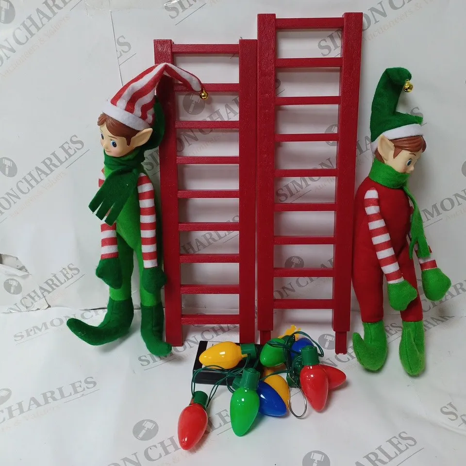 BOXED MR. CHRISTMAS MERRY MISCHIEF MAKERS LADDER