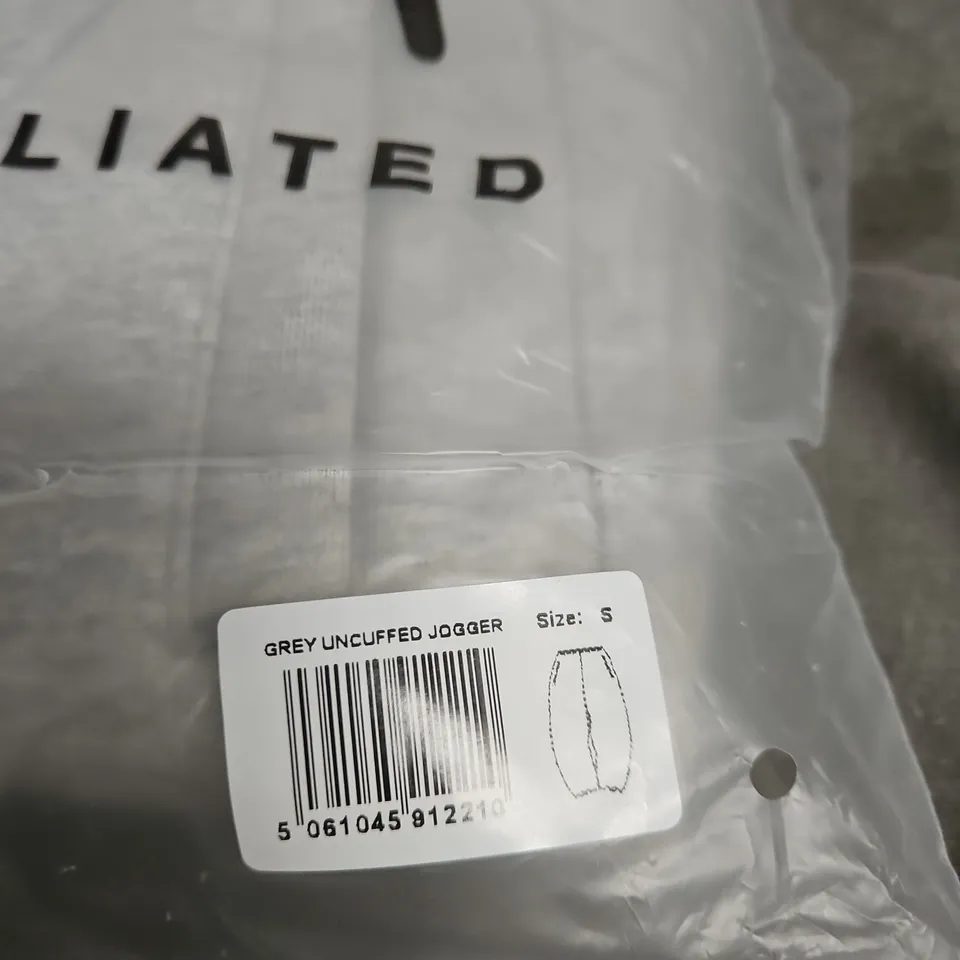 GARMS AFFILIATED GREY UNCUFFED JOGGER SWEATPANTS – SIZE S