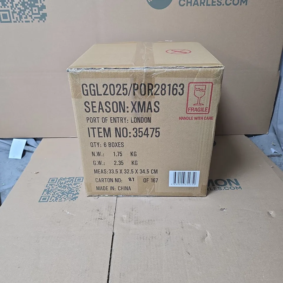 BOX OF 6 X GISELA GRAHAM LUXURY CRACKERS (6 PER SET) BOXED
