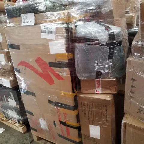 PALLET CONTAINING ASSORTED PRODUCTS INCLUDING WORKOUT BENCH, VANITY MIRROR & BICYCLE