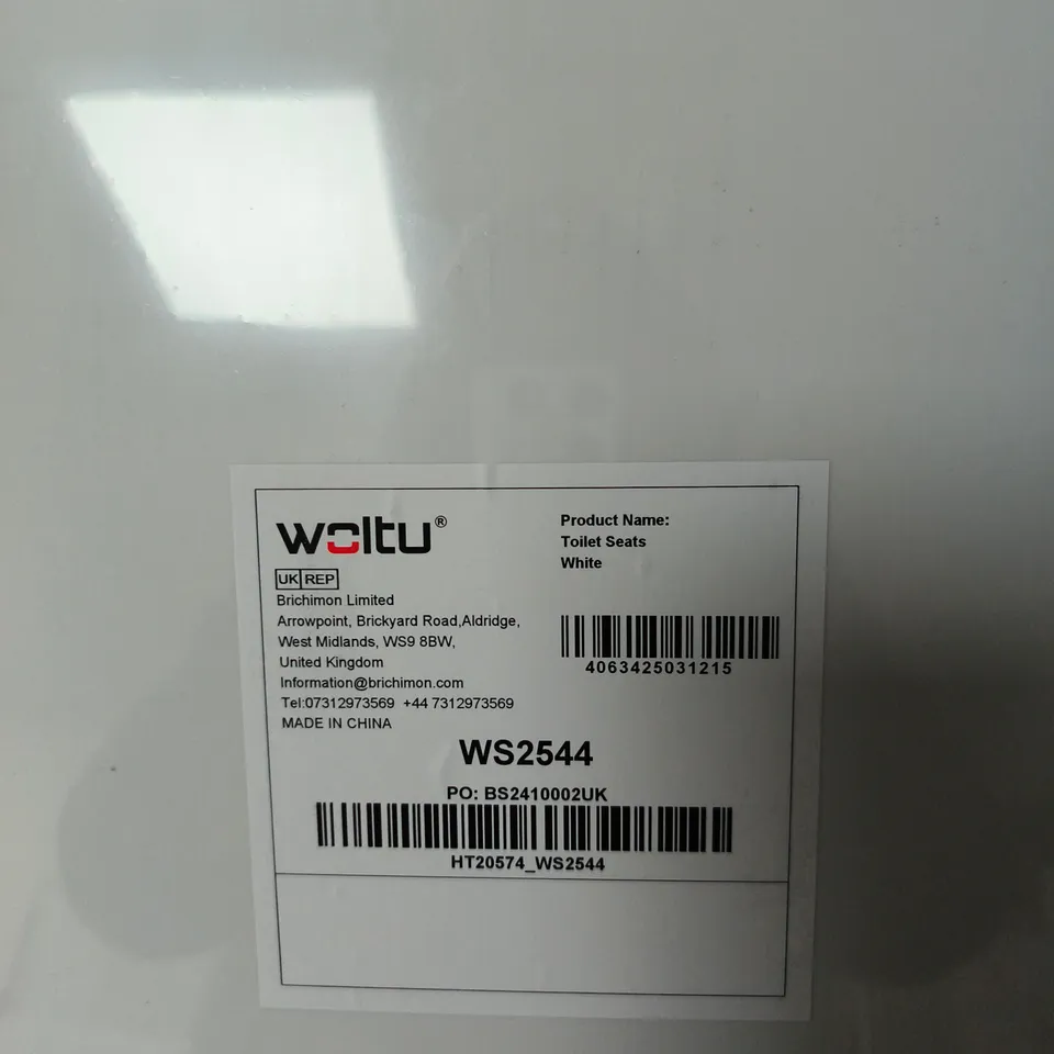WOLTU TOILET SEAT WHITE WS2544