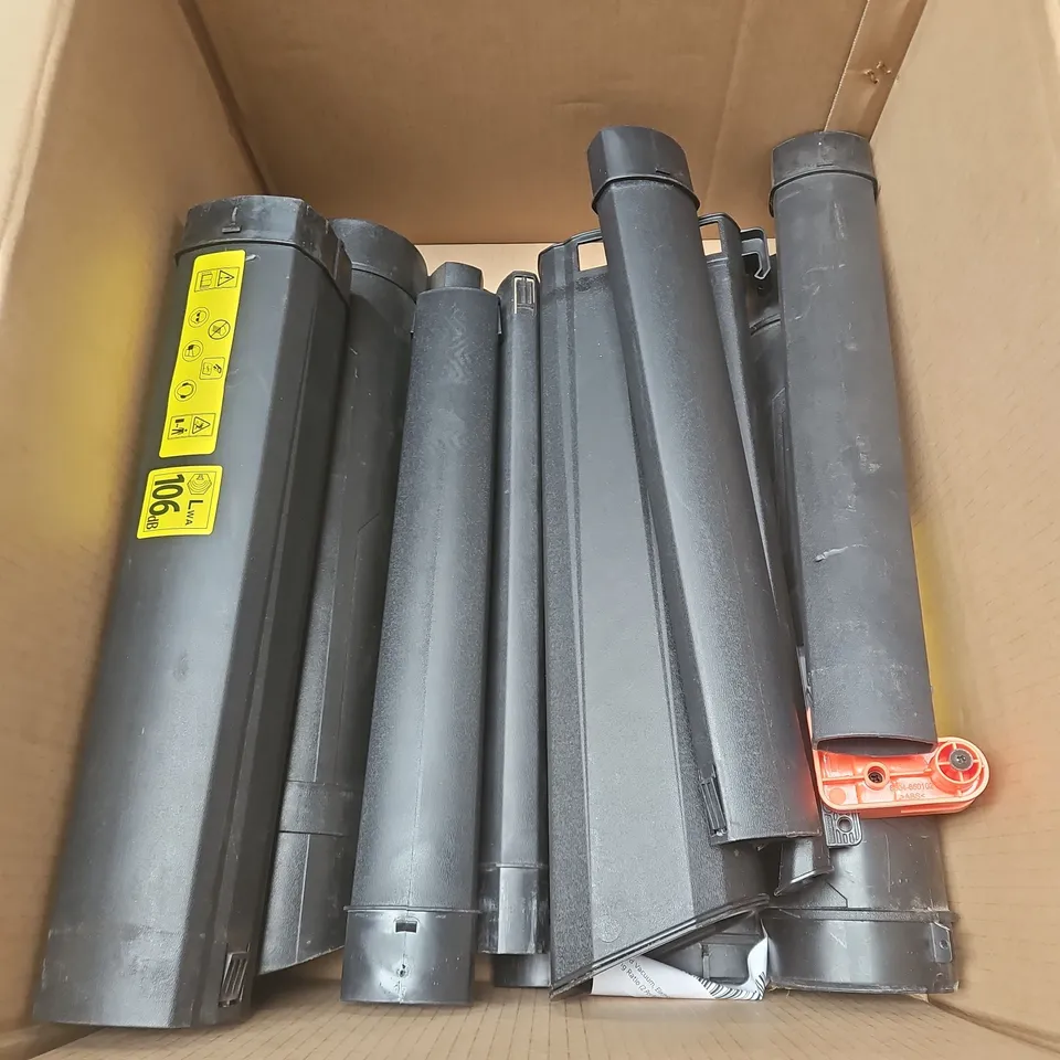 BOX OF APPROX. 10 ASSORTED LEAF BLOWER PARTS 