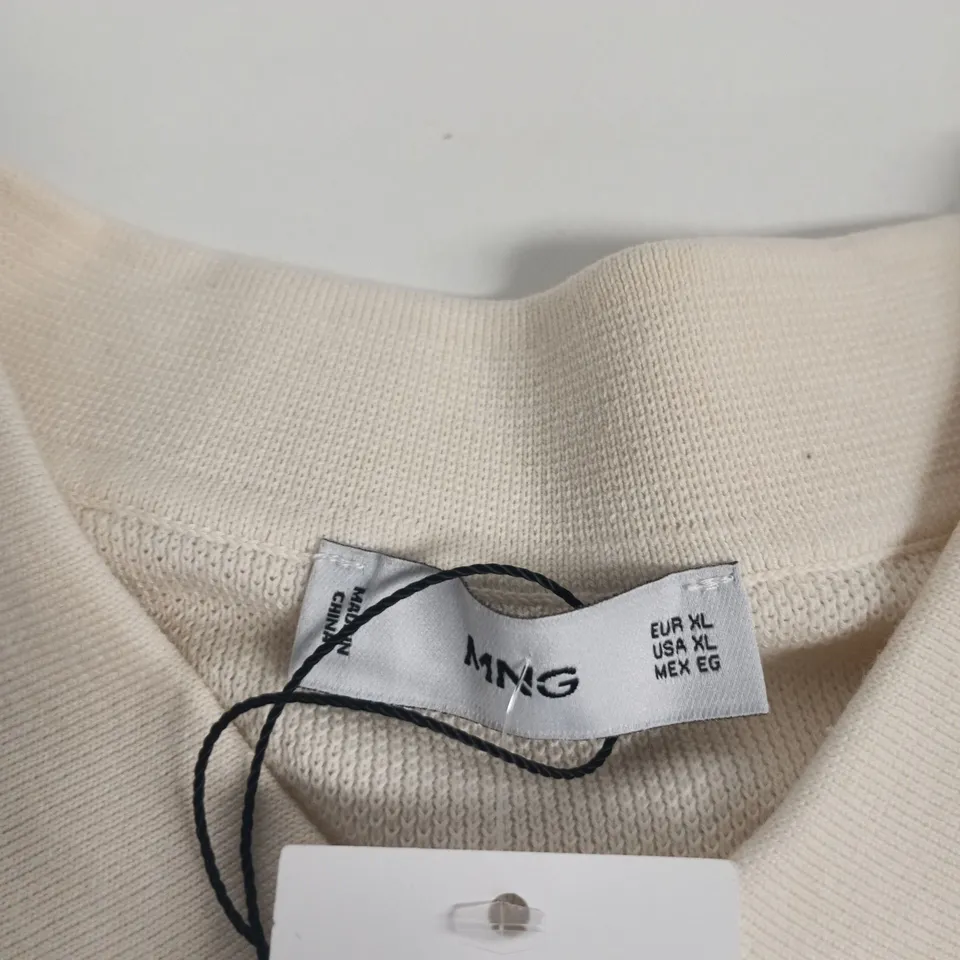 MNG BY MANGO WOMEN'S BEIGE KNIT JUMPER – UK XL (EU XL/US XL)