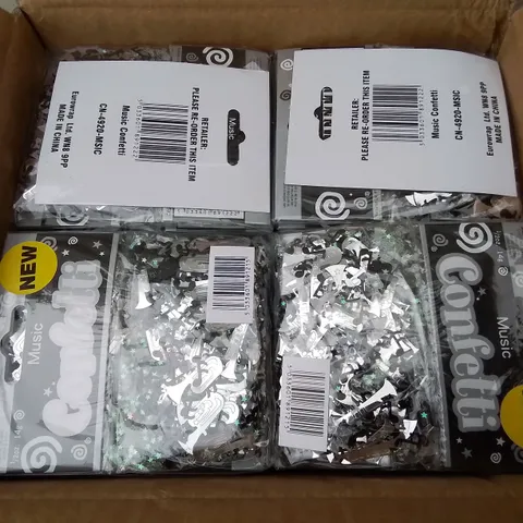PALLET CONTAINING 59 BOXES OF BRAND NEW MUSIC CONFETTI - 144 PIECES PER BOX / APPROXIMATELY 8496 TOTAL