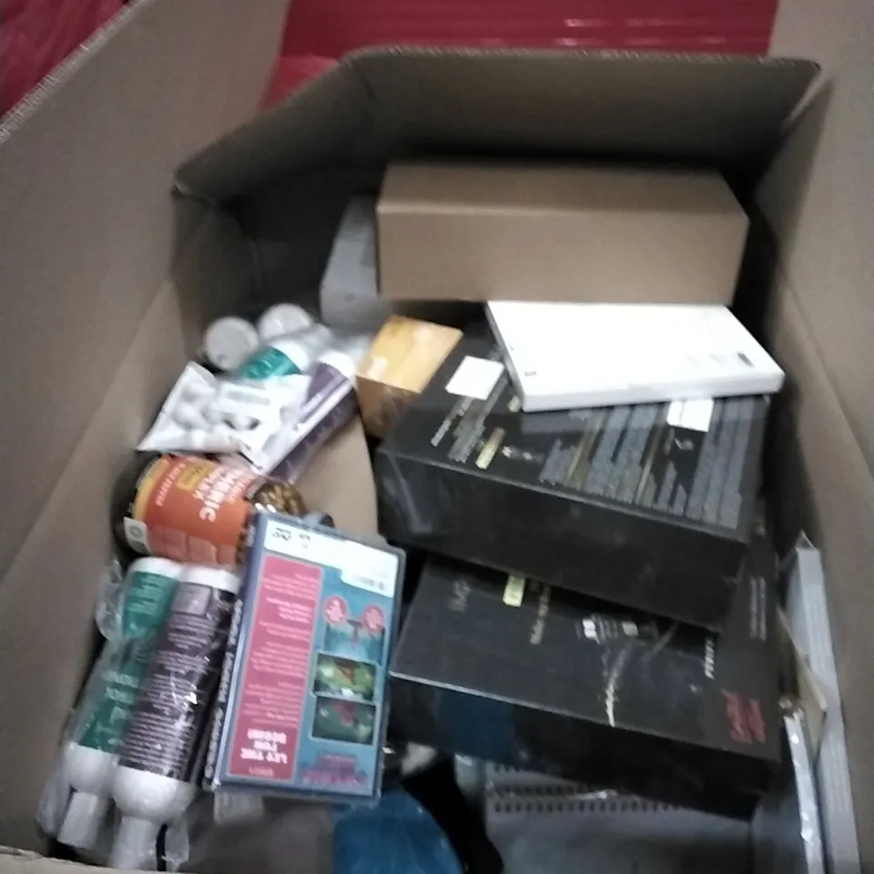 PALLET OF ASSORTED HOUSEHOLD GOODS AND PRODUCTS TO INCLUDE; FACE CARE AND BEAUTY PRODUCTS, FOOD SUPPLEMENTS, CALENDARS ETC