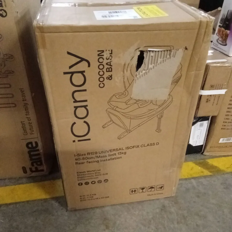 BOXED ICANDY COCOON CAR SEAT & BASE