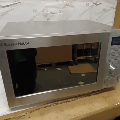 RUSSELL HOBBS FAMILY SIZE SILVER MICROWAVE