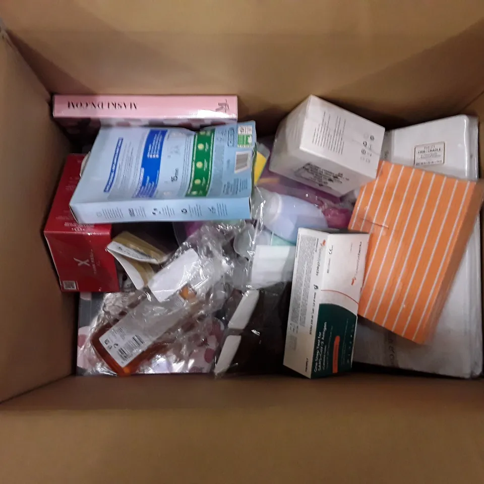 BOX TO CONTAIN AN ASSORTMENT OF HEALTH AND BEAUTY PRODUCTS