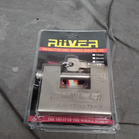 RIIVER SAFETY SECURITY RECTANGLE HORIZONTAL BEAM STEEL LOCK – 74MM/84MM/94MM 