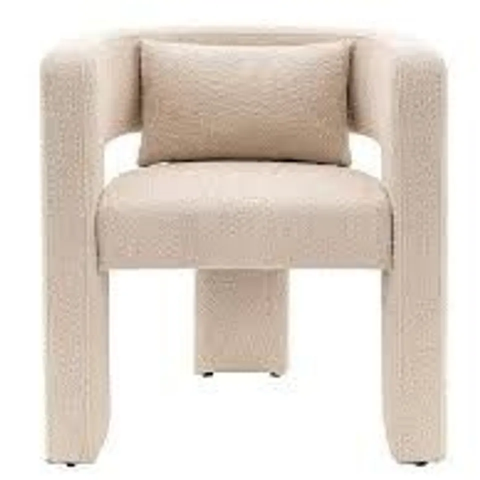 GALLERY DIRECT HAYES CHAIR - TAUPE - COLLECTION ONLY 