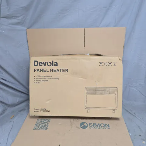 DEVOLA PANEL HEATER – 1500W, BOXED (MODEL DVS1500W)