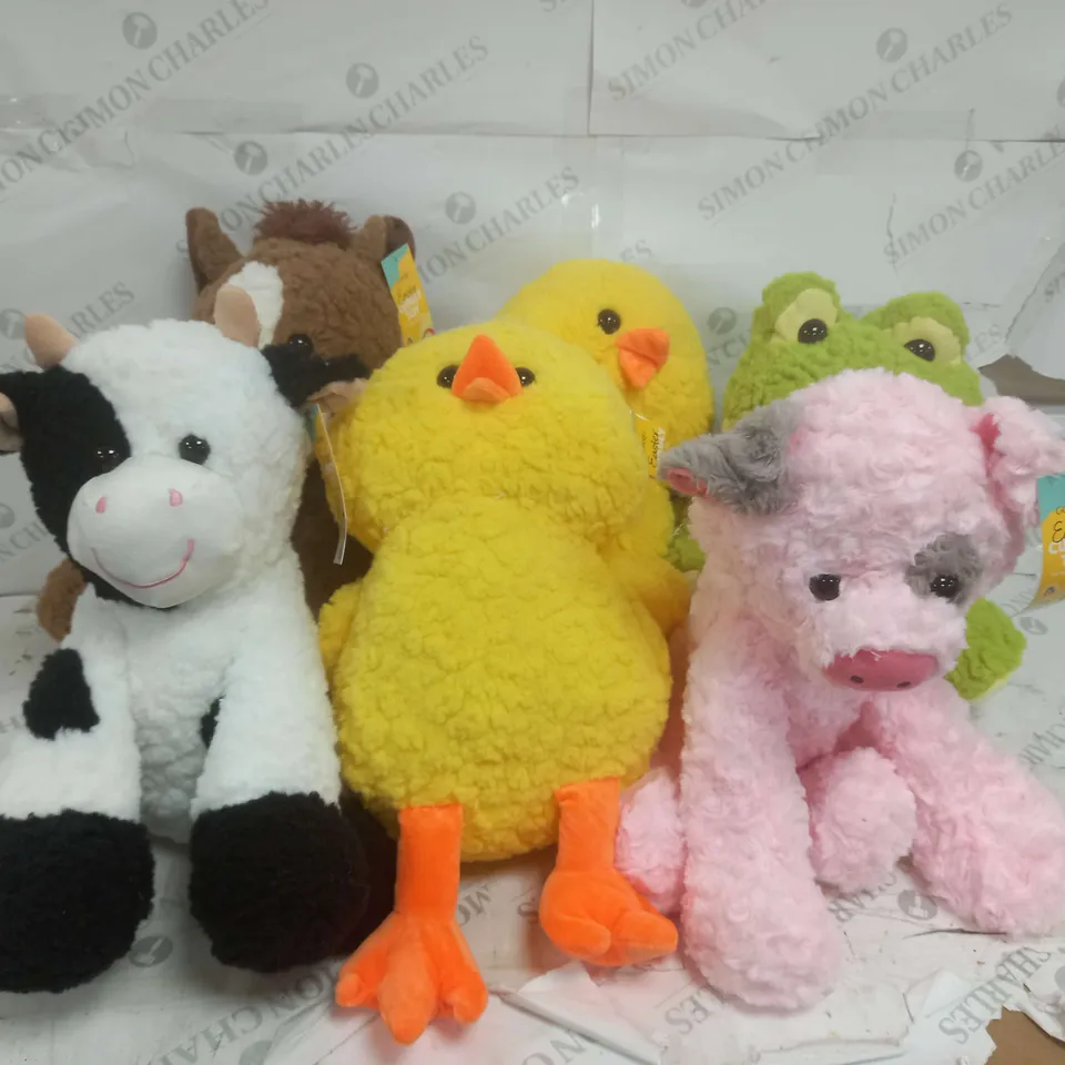 BOXED GEORGE 6 PIECE MEDIUM PLUSH TOY SELECTION 