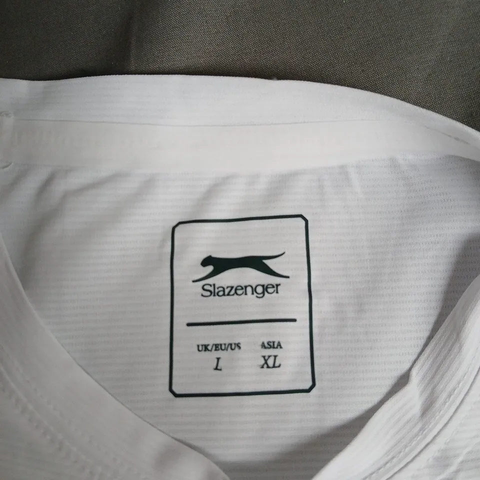 SLAZENGER WHITE POLO SHIRT – UK/EU/US L (ASIA XL) – MEN