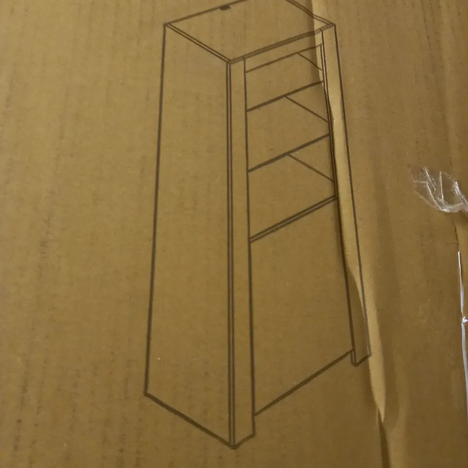 BOXED BONGSHUO CABINET IN BLACK & WHITE - COLLECTION ONLY