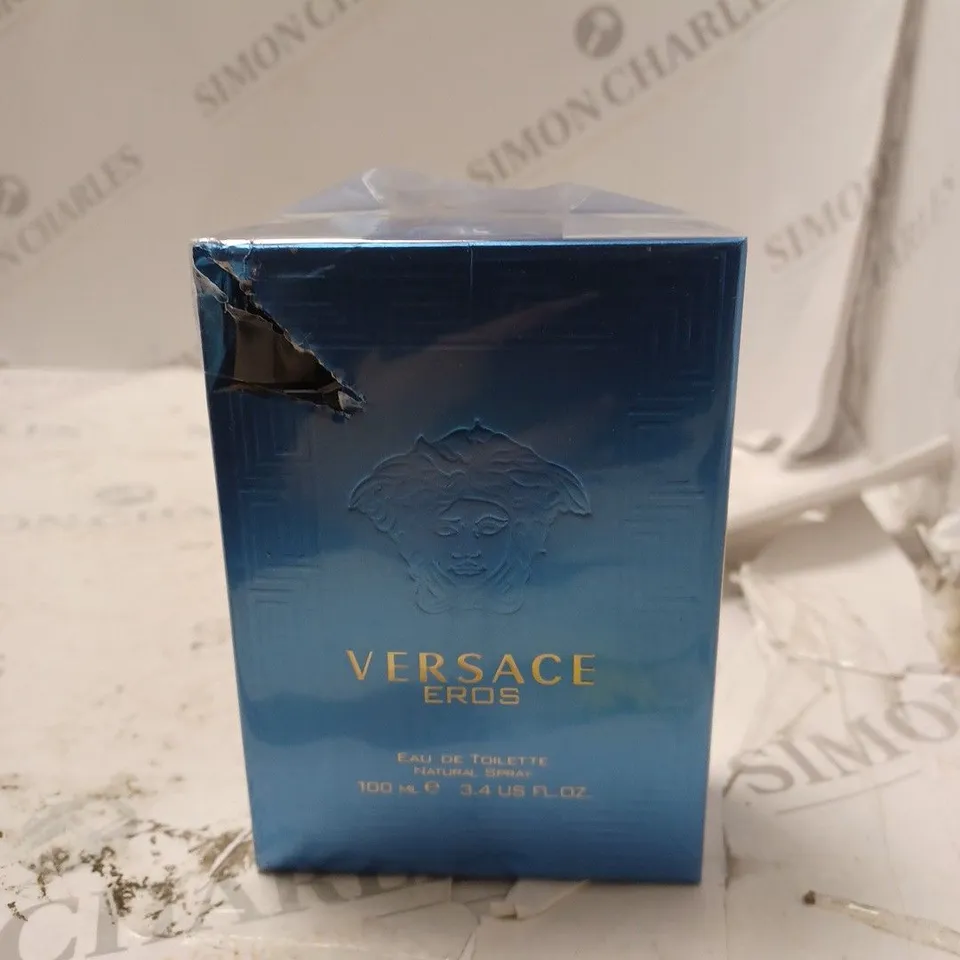 BOXED AND SEALED VERSACE EROS EAU DE TOILETTE NATURAL SPRAY 100ML