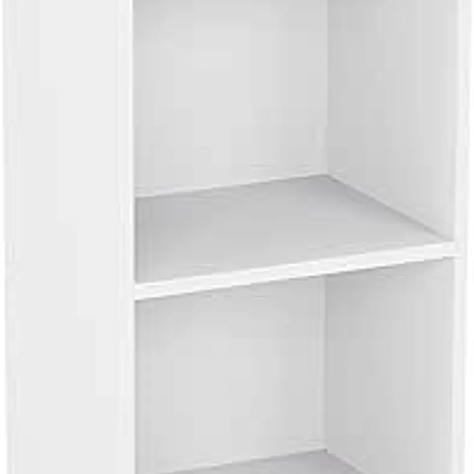 BOXED OXFORD 2 TIER CUBE BOOKCASE - WHITE (1 BOX)
