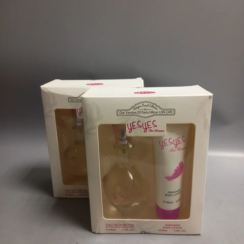 BOX OF 2 YES YES EAU DE PARFUM (100ML) AND PERFUMED BODY LOTION (90ML) SET