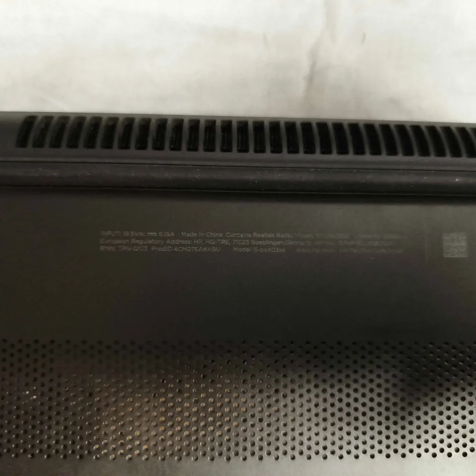 HP PAVILION LAPTOP – BLACK, BANG & OLUFSEN BRANDING, INTEL STICKER